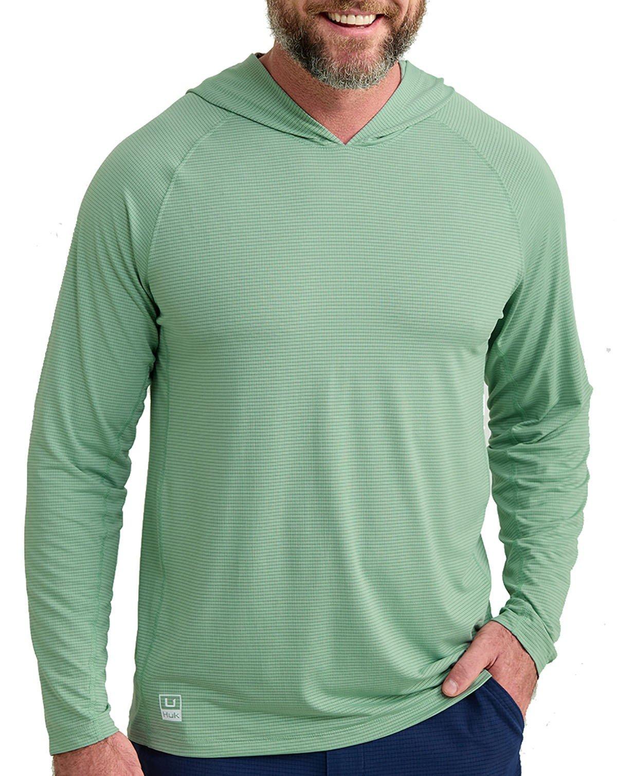 Men's Huk A1a Long Sleeve Hooded T-Shirt - Huk