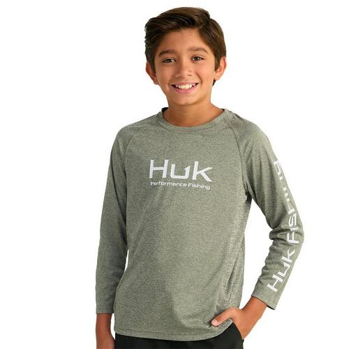 Kids' Huk Pursuit Solid Long Sleeve T-Shirt - Primary Image