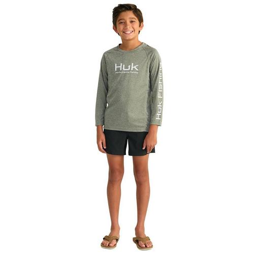 Kids' Huk Pursuit Solid Long Sleeve T-Shirt - Primary Image