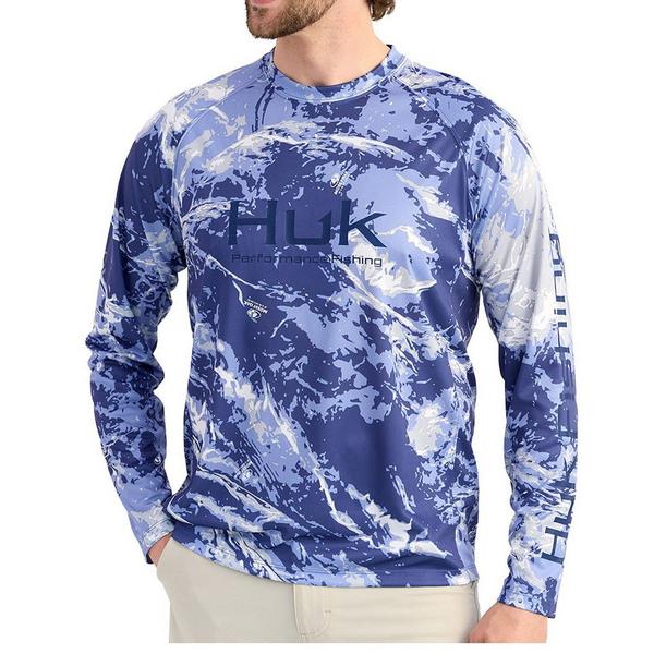 HUK Men's  Mossy Oak Pursuit Performance Long Sleeve T-Shirt