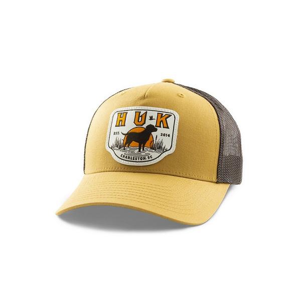 HUK Men's  Lab Patch Trucker Adjustable Hat