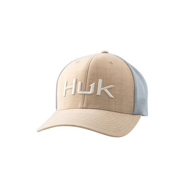 HUK Men's  Embroidered Heather 110 Trucker Hat