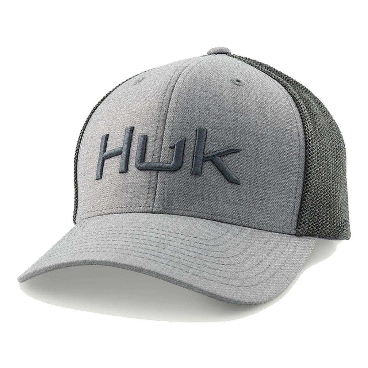 Men's Huk Embroidered Heather 110 Trucker Hat - Huk