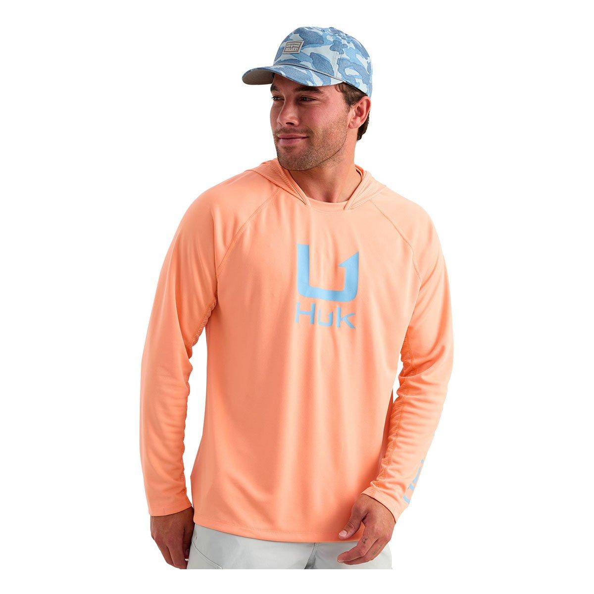 Men's Huk Icon Performance Knit Long Sleeve Hooded T-Shirt - Huk