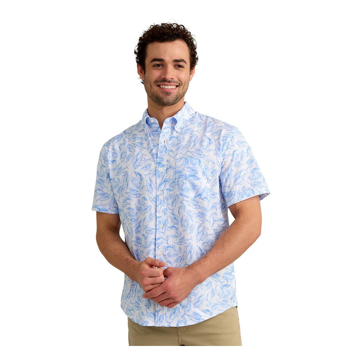 Men's Huk KC Desert Rose Kona Button Up Shirt - Huk