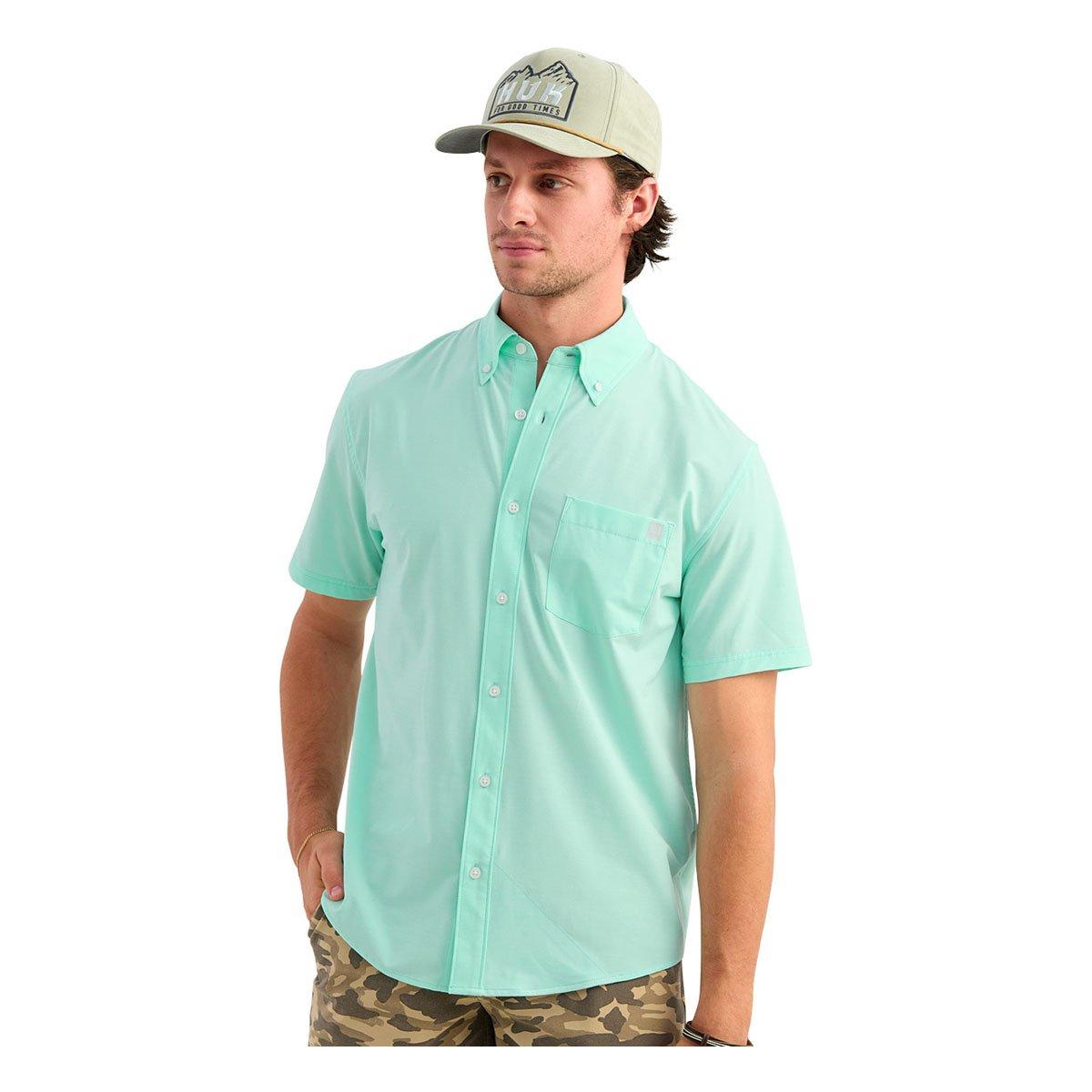 Men's Huk Kona Solid Button Up Shirt - Huk