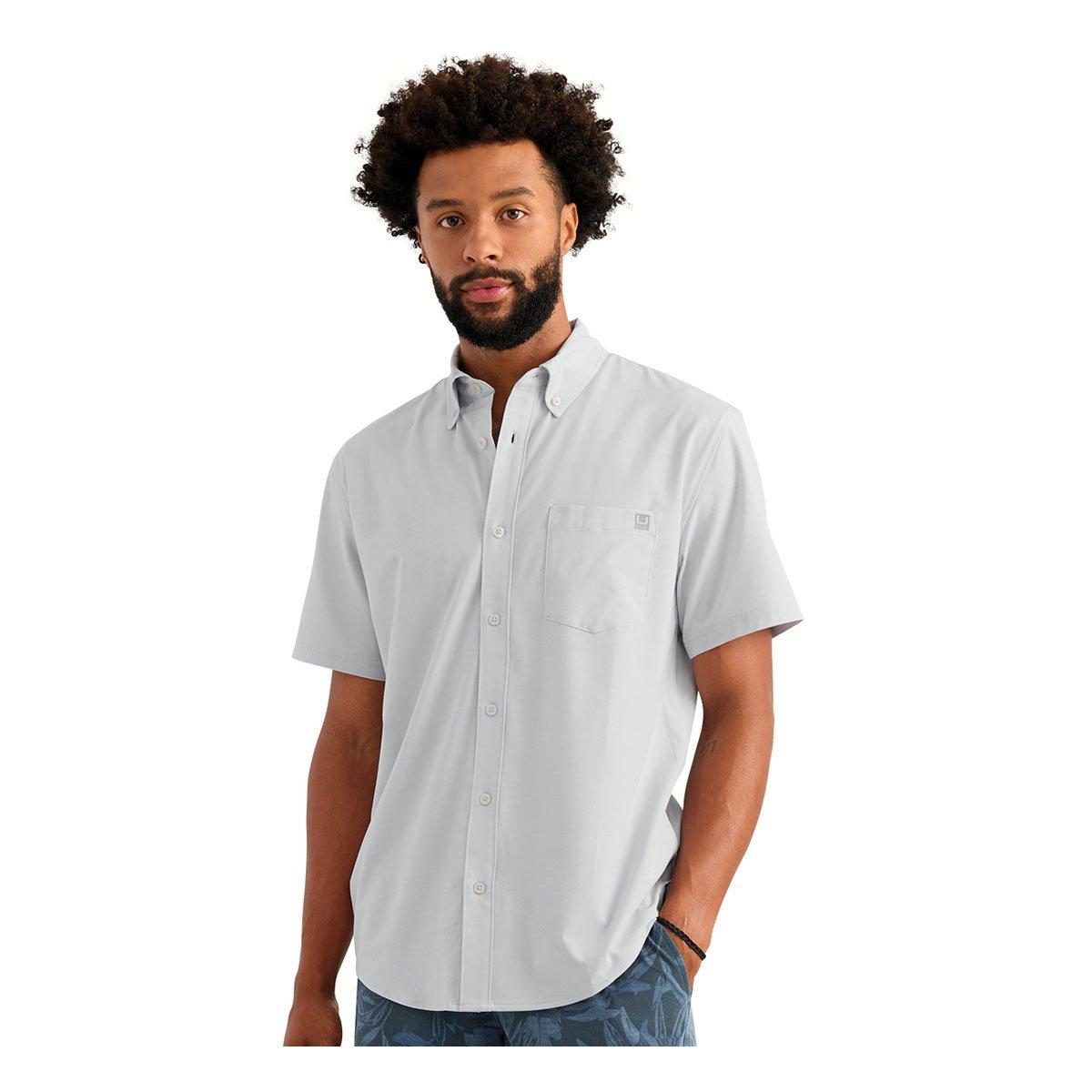 Men's Huk Kona Solid Button Up Shirt - Huk