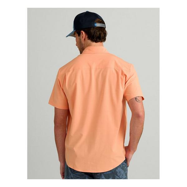 Huk Men's  Kona Solid Button Up Shirt