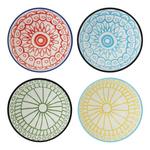 Creative Co-Op 2 1/4" Hand-Stamped Stoneware Bowl (Styles May Vary) - Thumbnail 2 of 3