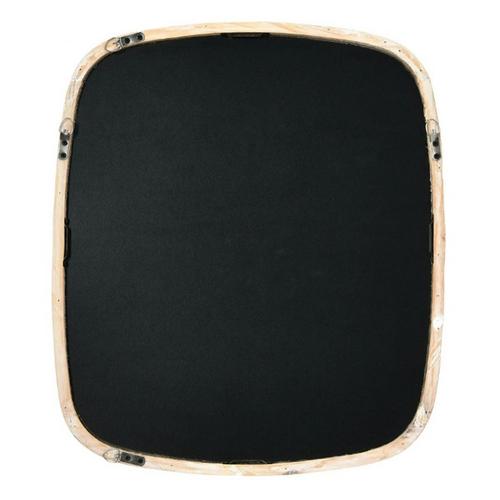 Creative Co-Op Rounded Edge Wood Framed Wall Mirror - Primary Image