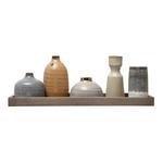 Creative Co-Op Mango Wood Tray w/ 1 Taper Holder & 4 Vases - Thumbnail 1 of 5