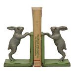 Creative Co-Op Cast Iron Rabbit Bookends - Thumbnail 1 of 3