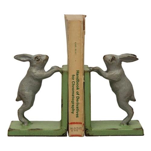 Creative Co-Op Cast Iron Rabbit Bookends - Primary Image