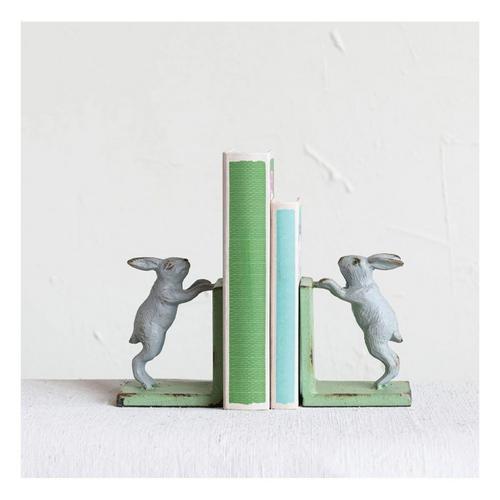 Creative Co-Op Cast Iron Rabbit Bookends - Primary Image