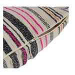 Creative Co-Op Woven Cotton Blend Lumbar Pillow w/ Stripes - Thumbnail 3 of 6