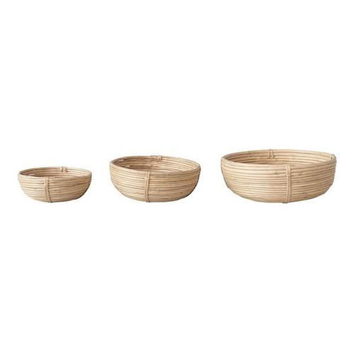 Creative Co-Op Hand-Woven Rattan Bowls - Primary Image