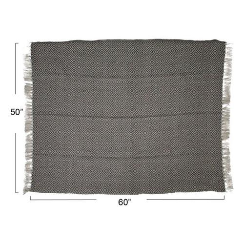 Creative Co-Op Hand-Woven Recycled PET Indoor/Outdoor Throw - Primary Image