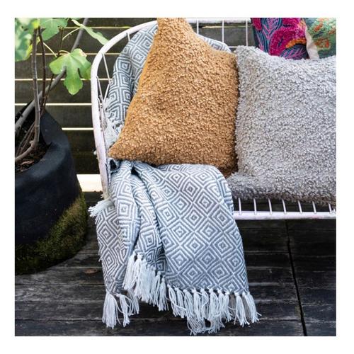 Creative Co-Op Hand-Woven Recycled PET Indoor/Outdoor Throw - Primary Image