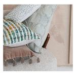 Creative Co-Op 20"L x 12"H Cotton Velvet Lumbar Pillow w/ Metallic Thread Wrapped Tassels - Thumbnail 4 of 4