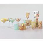 Creative Co-Op 10oz Blown Stemmed Confetti Champagne (Colors May Vary) - Thumbnail 2 of 3