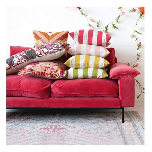 Creative Co-Op 20" Square Striped Pillow - Primary Image