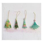Creative Co-Op Cotton Velvet Christmas Tree Ornament w/ Embroidery & Glass Beads (Styles May Vary) - Thumbnail 3 of 3