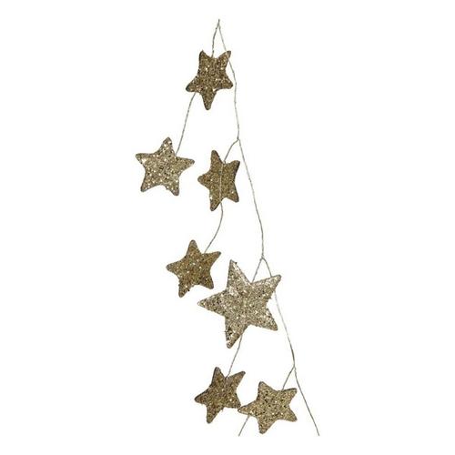 Creative Co-Op Glitter Paper Star Garland