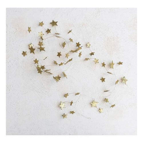 Creative Co-Op Glitter Paper Star Garland