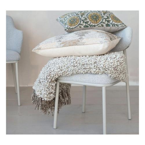 Creative Co-Op 24"L x 16"H Woven Cotton Kilim Lumbar Pillow - Primary Image