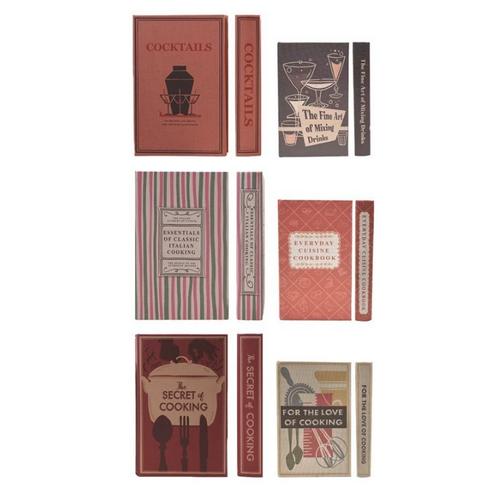 Creative Co-Op MDF & Linen Book Storage Boxes (Styles May Vary) - Primary Image