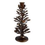 Creative Co-Op Metal Pinecone Shaped Taper Candle Holder - Thumbnail 1 of 2