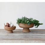 Creative Co-Op Decorative Hand-Woven Rattan Footed Bowls - Thumbnail 5 of 5