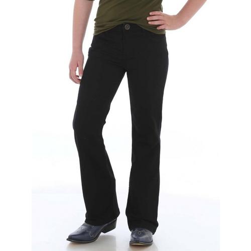 Girls' Wrangler Stitch Pocket Bootcut Jeans - Primary Image