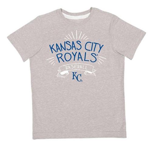 Soft As A Grape Kids' Girls' Kansas City Royals Melange Pops T-Shirt - Primary Image