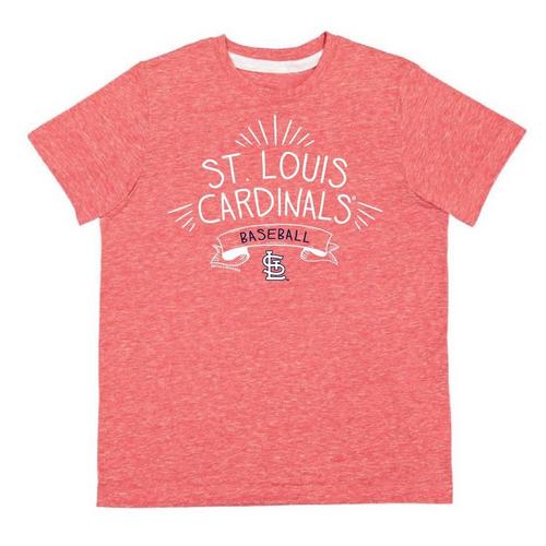 Soft As A Grape Girls' St. Louis Cardinals Melange Pops T-Shirt - Primary Image