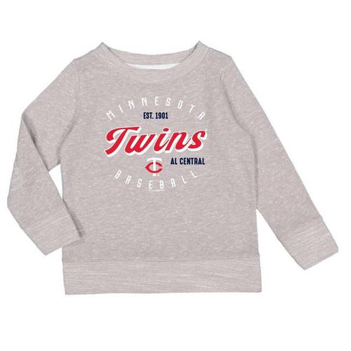 Soft As A Grape Girls' Minnesota Twins Melange Pops Crew - Primary Image