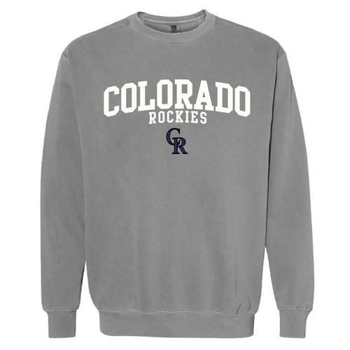 Soft As A Grape Women's Colorado Rockies Logo Crew - Primary Image