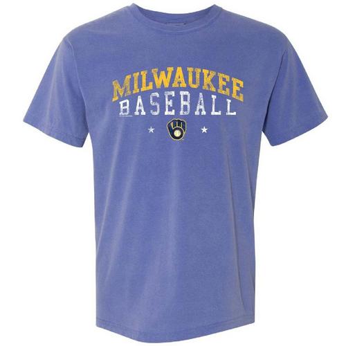 Soft As A Grape Women's Milwaukee Brewers Pigment T-Shirt - Primary Image