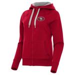 Antigua Women's San Francisco 49ers Victory Hooded Full Zip - Thumbnail 1 of 2