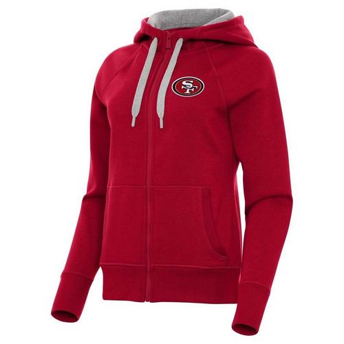Antigua Women's San Francisco 49ers Victory Hooded Full Zip - Primary Image