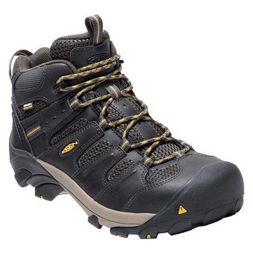 Men's KEEN Utility Lansing Mid Waterproof Steel Toe Hiking Boots - Primary Image