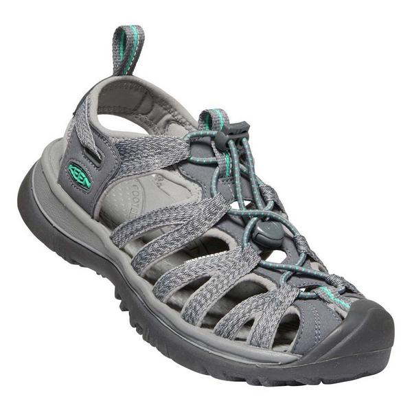 Women's KEEN Whisper Water Hiking Sandals 9 Medium Grey/Peacock Green