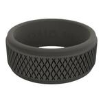 Men's Qalo Crosshatch Silicone Ring - Thumbnail 2 of 3
