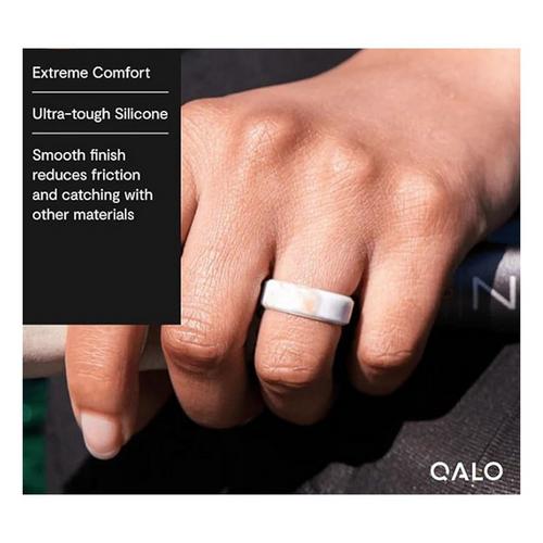 Women's Qalo Metallic Marble Modern Silicone Ring - Primary Image