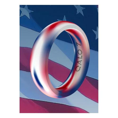 Women's Qalo RWB Folds Of Honor Classic Ring - Primary Image