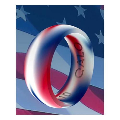 Men's Qalo RWB Folds Of Honor Classic Ring - Primary Image