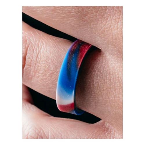 Men's Qalo Folds Of Honor Step Edge Ring - Primary Image
