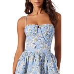 Women's ASTR The Label Larissa Floral Bubble Hem Sweetheart Dress - Thumbnail 3 of 4