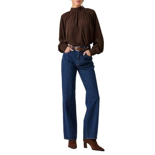 Women's ASTR The Label Sabelle Long Sleeve Mock Neck Blouse - Primary Image