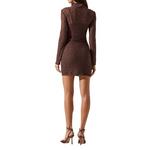 Women's ASTR The Label Kourtney Rhinestone Lace Long Sleeve Dress - Thumbnail 4 of 4